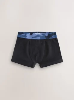 Next Noir avec taille camouflage - Lot de 5 boxers (2-16ans) New