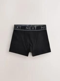 Next - Lot de 5 boxers (1.5-16ans) Noir avec taille grise Outlet