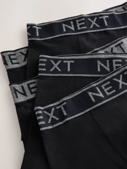 Next - Lot de 5 boxers (1.5-16ans) Noir avec taille grise Outlet