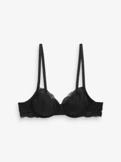 Next Noir/ Blanc/ Rose pâle Nude - Lot de 3 soutiens-gorge en mélange de coton Ultimate Comfort balconnets non rembourré Best