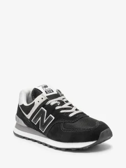 New Balance - Mens 574 Trainers Noir chrome Discount