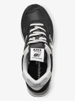 New Balance - Mens 574 Trainers Noir chrome Discount