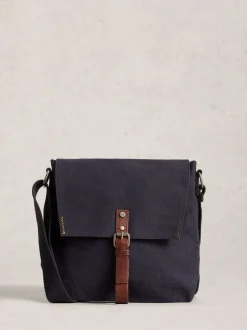 White Stuff Noir chrome - Sac à bandoulière Charlie en toile Online