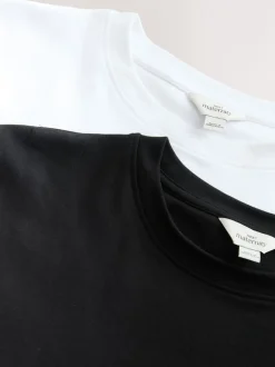 Next Noir et blanc - Lot de t-shirts d’allaitement de maternité 2 Online