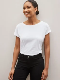 Next noir et blanc rayé - Lot de 3 T-shirts à manches courtes 100 % coton Discount