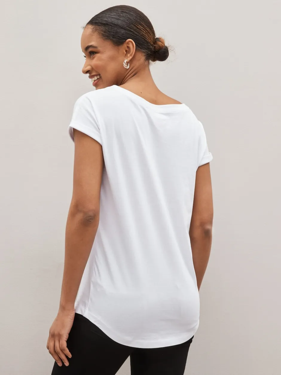 Next noir et blanc rayé - Lot de 3 T-shirts à manches courtes 100 % coton Discount