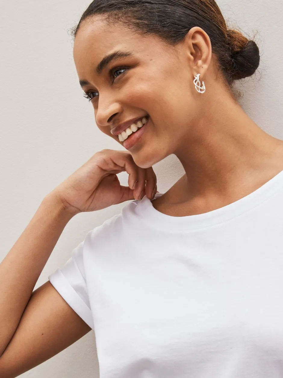 Next noir et blanc rayé - Lot de 3 T-shirts à manches courtes 100 % coton Discount