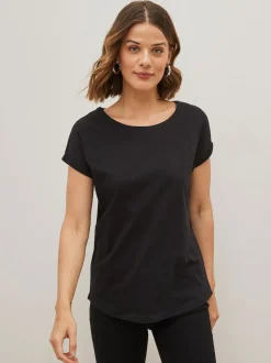 Next noir et blanc rayé - Lot de 3 T-shirts à manches courtes 100 % coton Discount