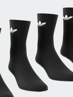 adidas - Lot de chaussettes originals Trefoil Col Rond Chaussettes 6 Noir foncé Online