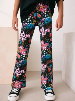 Next - Leggings évasés (3-16ans) Noir Graffiti Sale