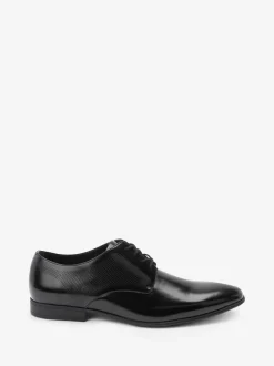 Next Noir Hi-Shine - Derbys à lacets Clearance