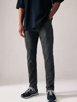 Next - Skinny Fit (Skinny Fit) - Jeans stretch de confort Noir lavé Online