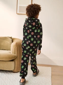 Next Noir Minecraft - Tout-en-un sous licence polaire (4-16ans) Clearance