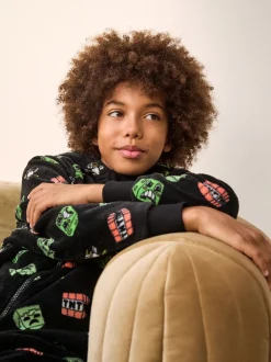 Next Noir Minecraft - Tout-en-un sous licence polaire (4-16ans) Clearance