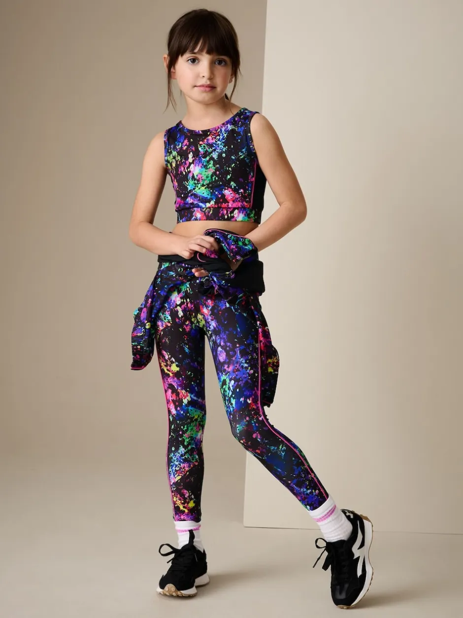 Next - Leggings de sport (3-16ans) Noir multicolore éclaboussures Hot