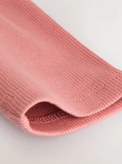 Next - Lot de 3 Hauts à manches longues côtelés (3-16ans) Noir/ rose/ blanc Hot