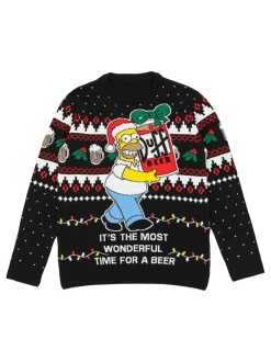 Vanilla Underground NOIR SIMPS - Pull de Noël en maille pour adulte licencié homme New