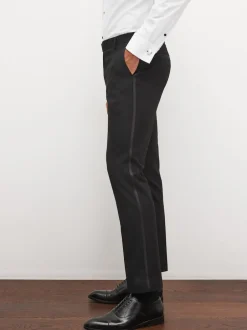 Next Noir Tape Detail - - Pantalon de costume de smoking Slim Fit (Slim Fit) Outlet