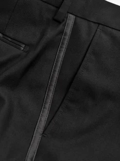 Next Noir Tape Detail - - Pantalon de costume de smoking Slim Fit (Slim Fit) Outlet