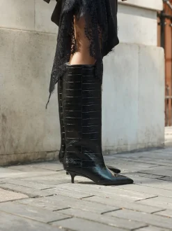 Next Noir texturé - Bottes Forever Comfort® à talons hauts Online