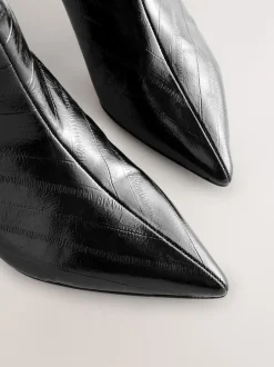 Next Noir texturé - Bottes Forever Comfort® à talons hauts Online