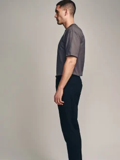 Next - Jeansextensible classique coupe fuselée régulière Noir uni Discount