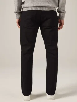 Next - Lit 1 place - Coupe ajustée Classic Jeans extensibles Noir uni Outlet