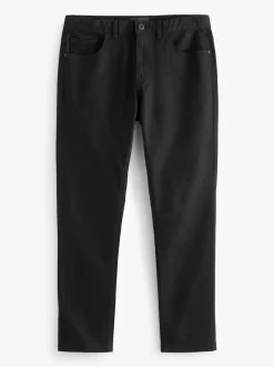 Next - Lit 1 place - Coupe ajustée Classic Jeans extensibles Noir uni Outlet