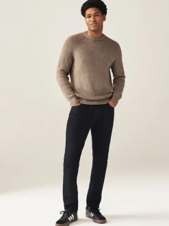 Next - Lit 1 place - Skinny Fit Classic Jeans extensibles Noir uni Clearance