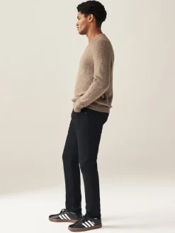 Next - Lit 1 place - Skinny Fit Classic Jeans extensibles Noir uni Clearance