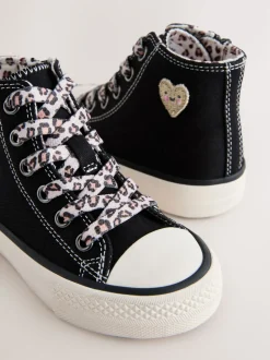 Next - Entraîneurs haut de gamme Noir/Animal Discount