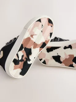 Next - Entraîneurs haut de gamme Noir/Animal Discount