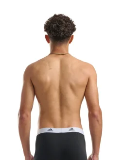 adidas Noir/Blanc - Active Flex Cotton 3 Pack Boxer 5pouces