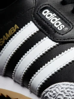adidas originals Noir/Blanc - Samba Suede Trainers Clearance