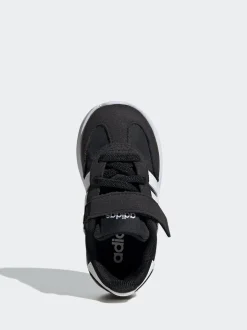 adidas Noir/Blanc - Run 70s 2.0 Baskets bébé à crochets et boucles Clearance