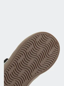 adidas - Vl Cour 3.0 Baskets bébé à crochets et boucles Noir/Blanc Outlet