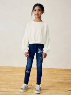 Next Noir/Blanc - Boxy Long Sleeve 100% Cotton Sweat Tops Pack de 3 (3-16ans) Sale