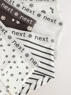 Next Noir/Blanc - Caleçons Imprimé Hipster 5 (2-16ans) Clearance