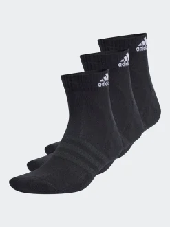 adidas Noir/Blanc - Chaussettes 3 Lot Vêtements de sport rembourrées à la cheville Hot