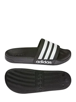 adidas - Claquettes de douche Sportswear Adilette Noir/Blanc Best