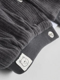 Next Noir/Blanc - Ensemble veste, haut et jogging en velours bébé (0mois-2ans) Best