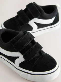 Next Noir/Blanc - Fermeture par contact Skate Trainers Best