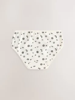 Next Noir/Blanc - Lot 5 caleçons à imprimé ditsy (1.5-16ans) Online