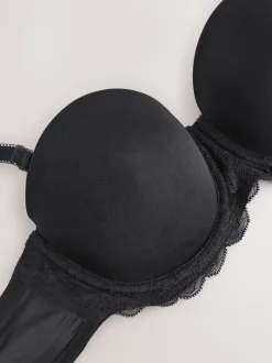 Next Noir/Blanc - Lot de 2 Soutiens-gorge multipositions sans bretelles à tampons légers A-E Discount