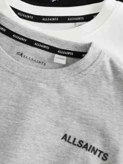 smALLSAINTS Noir/Blanc - Lot de 3 t-shirts décontractés Garçons à col rond Hot