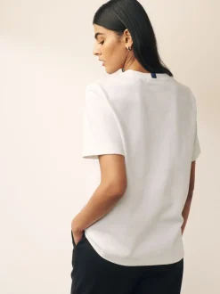 Next Noir/Blanc - Lot de 2 T-Shirts lourds à manches courtes Clearance