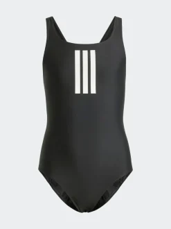 adidas Noir/Blanc - maillot de bain 3rayures pour enfant