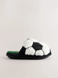 Next Noir/Blanc - Mules chaussons Football Online