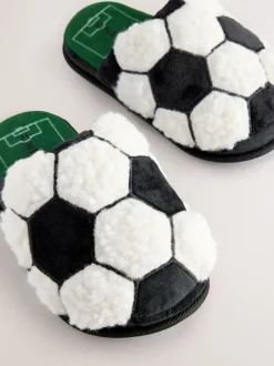 Next Noir/Blanc - Mules chaussons Football Online