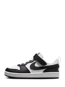 Nike - Baskets Junior Court Borough Low Recraft Noir/Blanc Outlet
